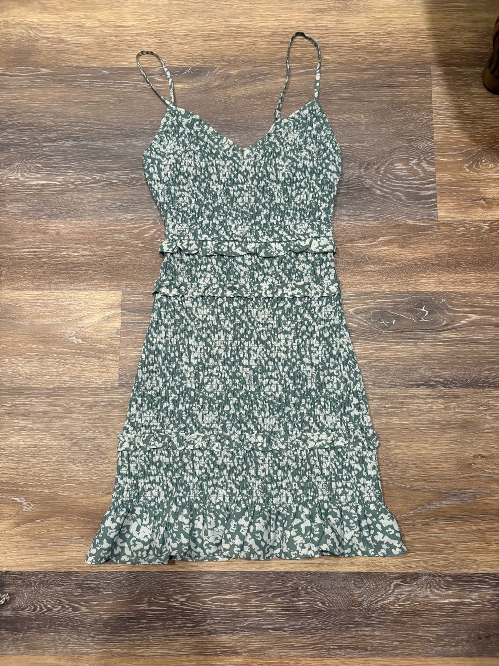 Abercrombie and Fitch Floral Print Green Dress